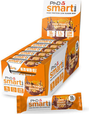 PhD Smart Batoane Proteină cu Aromă Ciocolată cu unt de arahide 24x32gr