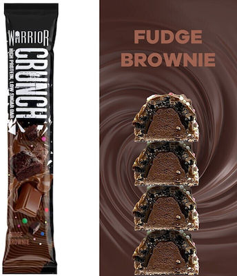 Warrior Crunch Μπάρα με 20gr Πρωτεΐνης & Γεύση Fudge Brownie 64gr