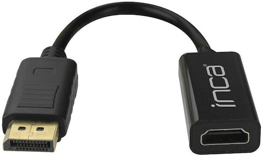 Inca Μετατροπέας DisplayPort male σε HDMI female (IDTH-07)