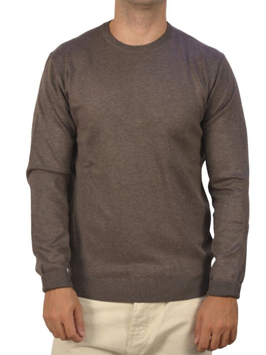 Hamaki-Ho Men's Long Sleeve Sweater Brown