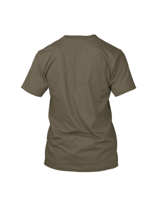 FightFlix Herren T-Shirt Kurzarm Khaki