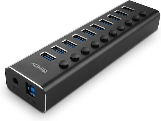 Lindy USB 3.0 Hub With 10 USB-A Ports