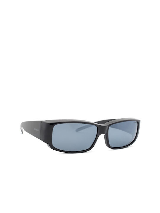 Polaroid Men's Sunglasses with Black Plastic Frame and Gray Polarized Lens P8301 KIH/JB