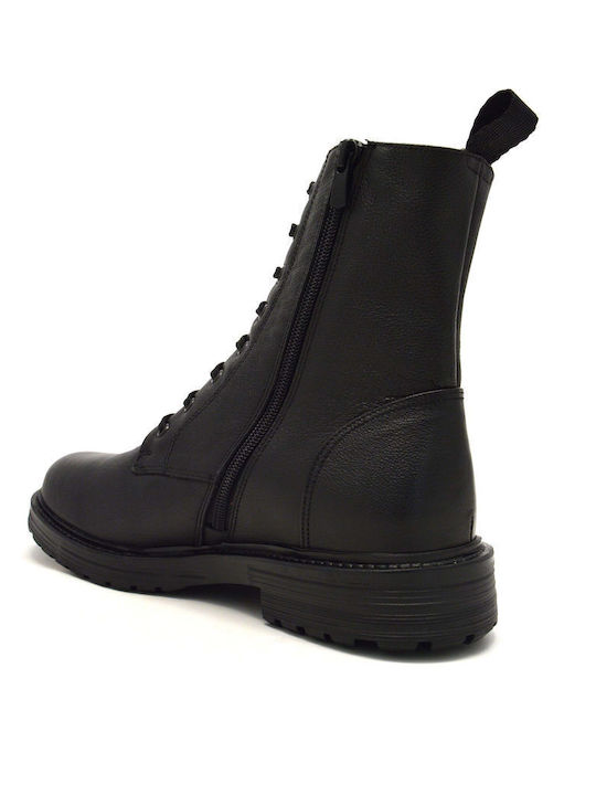 Leather Black Men's Boots Anatomical