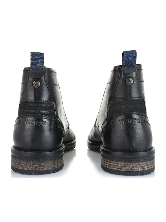 Boogie Mid Leder Schwarz Herrenstiefel