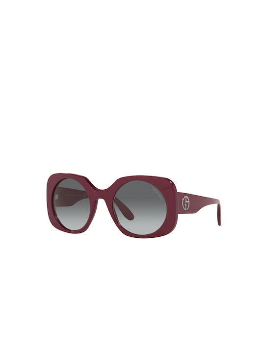 Giorgio Armani Women's Sunglasses with Burgundy Plastic Frame and Black Gradient Lens AR8110 511611