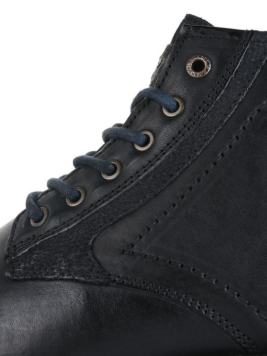Boogie Mid Leder Schwarz Herrenstiefel