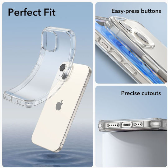 ESR Project Zero Back Cover Σιλικόνης 1.45mm Διάφανο (iPhone 15)
