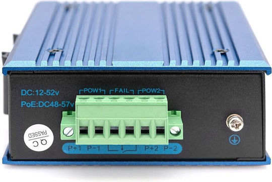 Digitus DN-651135 Unmanaged L2 PoE Switch με 4 Θύρες Gigabit (1Gbps) Ethernet και 1 SFP Θύρα