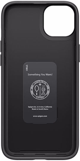 Spigen Thin Fit Umschlag Rückseite Kunststoff / Silikon 1.55mm Schwarz (iPhone 15)