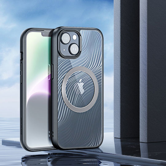 Dux Ducis Aimo Mag Back Cover Tempered Glass / Silicon / Plastic Negru (iPhone 15 Plus / 16 Plus)