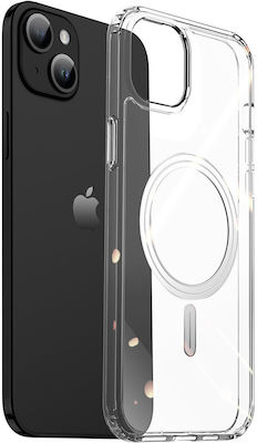 Dux Ducis Clin Silicone / Plastic / Synthetic Leather Back Cover Durable Transparent (Apple iPhone 15)