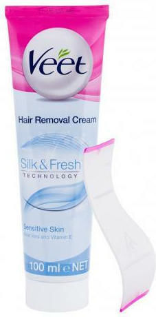 Veet Silk & Fresh Hair Removal Cream Kit for Body 100ml