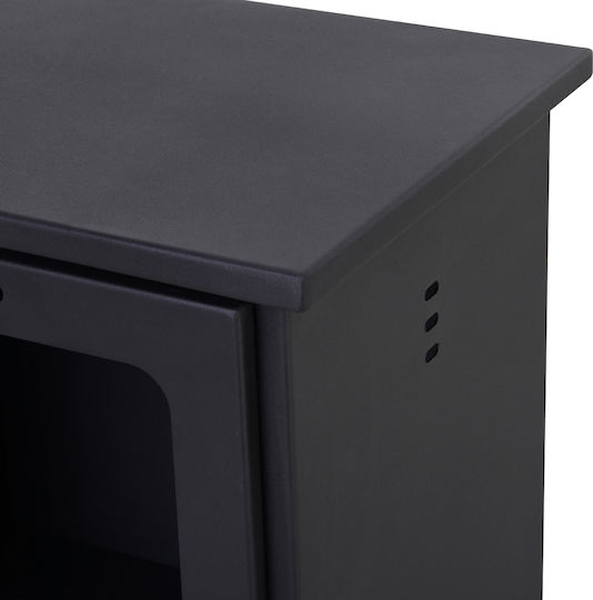 HomCom Internal / Outdoor Floor Bioethanol Fireplace Black 40x30x50cm