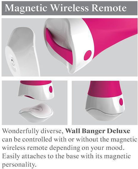 Pipedream 3Some Vibe E6 Wall Banger Deluxe Κλασικός Δονητής με Απομακρυσμένο Έλεγχο 19cm Pink