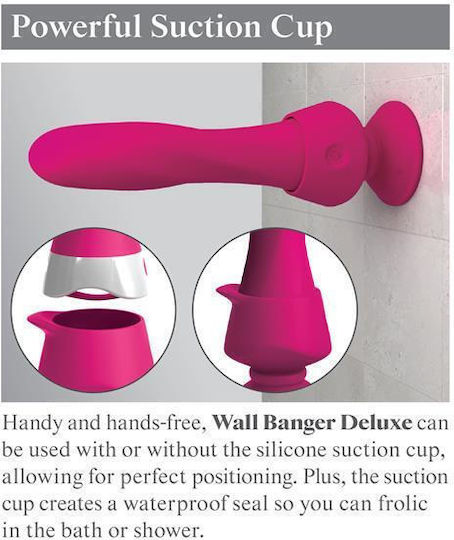 Pipedream 3Some Vibe E6 Wall Banger Deluxe Κλασικός Δονητής με Απομακρυσμένο Έλεγχο 19cm Pink