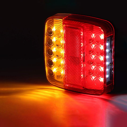 GloboStar Σετ Φώτα Τρέιλερ LED Αδιάβροχα με Μαγνήτη 24V 2τμχ