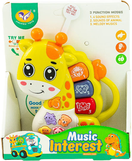 Gounaridis Toys Musikinstrument Καμηλοπάρδαλη mit Musik und Geräuschen für 24++ Monate (Verschiedene Designs/Sortimente von Designs) 1 Stk