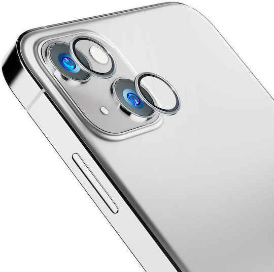 3MK Προστασία Κάμερας Tempered Glass Ασημί για το iPhone 15