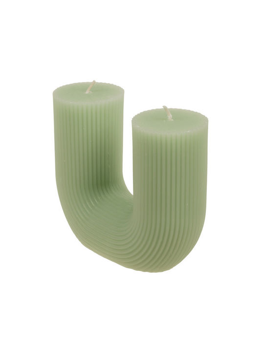 Out of the Blue Decorative Candle Taper Green 420gr 1pcs