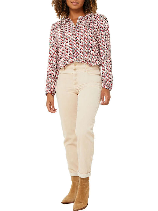 Damen Stoff Hose Beige