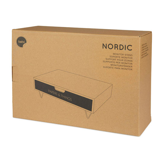 Nordic Computer Monitor Ständer Bildschirm Schwarz (08UNI3720)