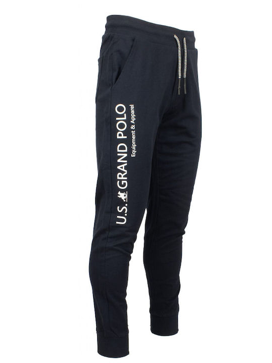 U.S.Grand Polo Club Men's Sweatpants with Rubber Blue