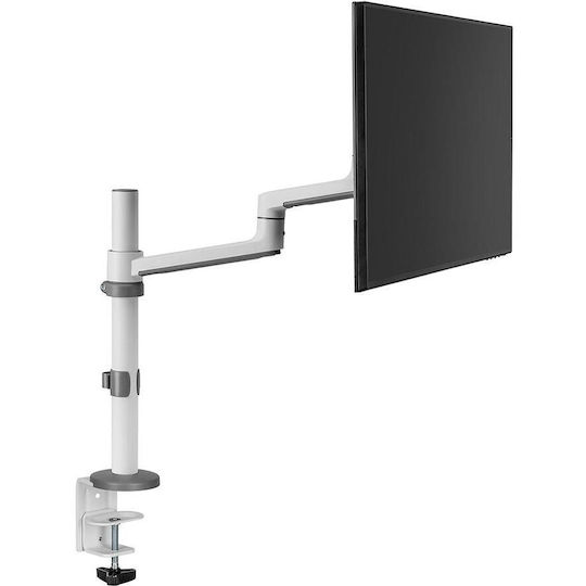 Neomounts Stand Desk Mounted Monitor up to 27" with Arm White (DS60-425WH1)