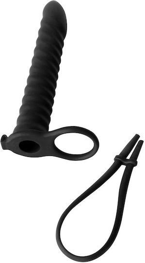 Lola Games με Διπλό Dildo και Δόνηση σε Μαύρο Χρώμα