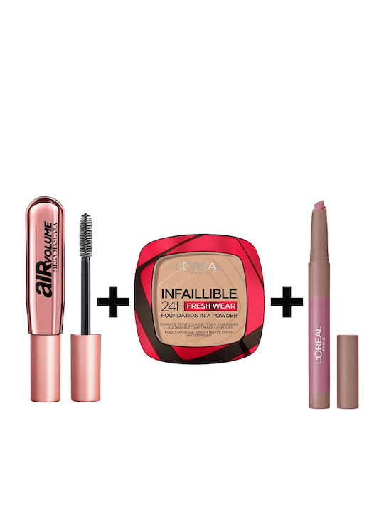 L'Oreal Paris Seturi și Palete de Machiaj pentru Față, Ochi și Buze 120 Vanilie, 102 Caramel Blondie și Negru 3 Bucăți L'Oreal Paris Seturi și Palete de Machiaj pentru Față, Ochi și Buze 120 Vanilie, 102 Caramel Blondie și Negru 3 Bucăți