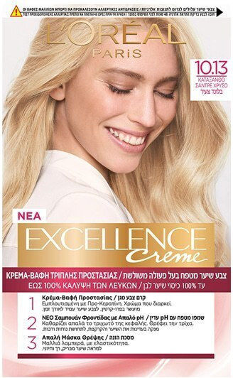 L'Oreal Paris Excellence Creme Hair Dye 10.13 Blonde Sandre Gold 48ml