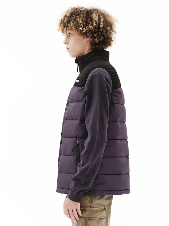 Sleeveless Jacket Puffer Waterproof Purple