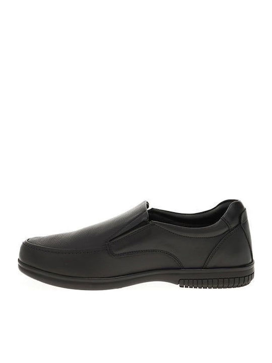 Кожа Мъжки Slip-On Черен