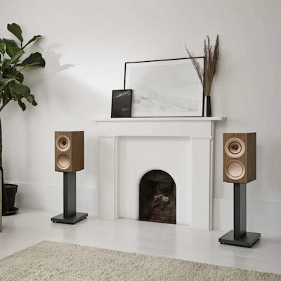 Kef R3 Meta SP4053W0AA Paar Hi-Fi Lautsprecher Boden 180W 3 Anzahl von Fahrern B20xT36.6xH42.2cm. Walnuss