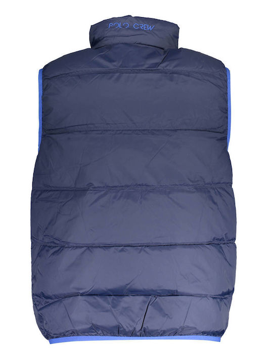 La Martina Ärmellos Herren Jacke Puffer Blau