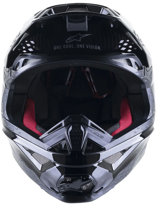 Alpinestars Supertech M10 Solid Black Κράνος Μηχανής Motocross ECE 22.06
