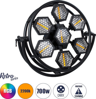 GloboStar Mod de lumină Grinda LED DMX Alb cald / RGB / UV