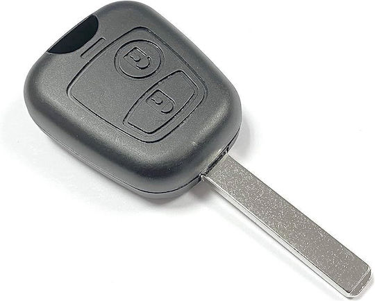 Car Key Shell with 2 Buttons for Citroen / Peugeot