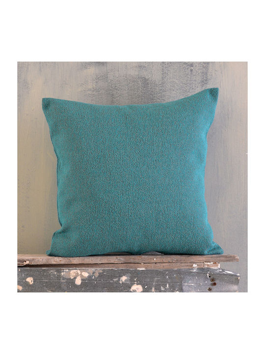 Rythmos Decorative Pillow Case Sebastiao Petrol Blue 40x40cm