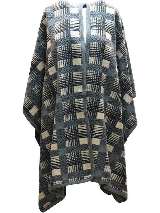 Verde Women's Poncho Gray