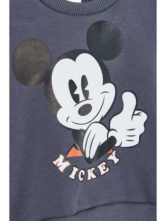 Mickey Mouse Παιδικό Σετ Φόρμας Γκρι 2τμχ