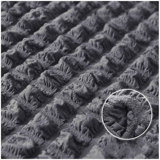 Cu volan Set de Huse Elastice pentru Canapea Dark grey 1buc SET-321-DARK GREY