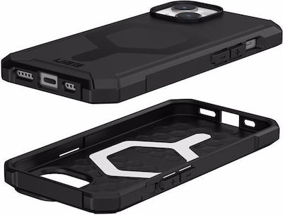 UAG Essential Umschlag Rückseite Silikon Schwarz (iPhone 15)