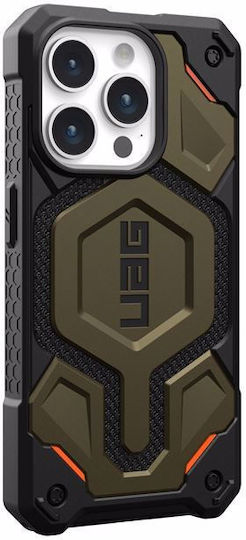 UAG Monarch Pro Back Cover Aramid Fiber 2mm Magnetic Green (iPhone 15 Pro)
