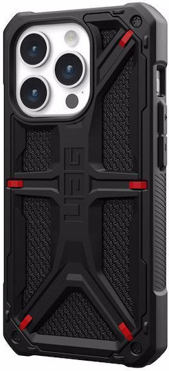 UAG Monarch Umschlag Rückseite Aramid Fiber 2mm Schwarz (iPhone 15 Pro)
