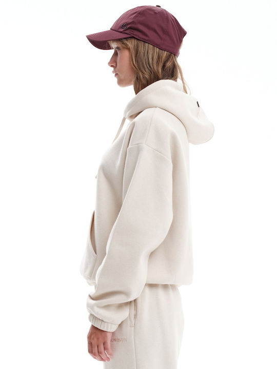 Women's Hooded Sweatshirt Beige