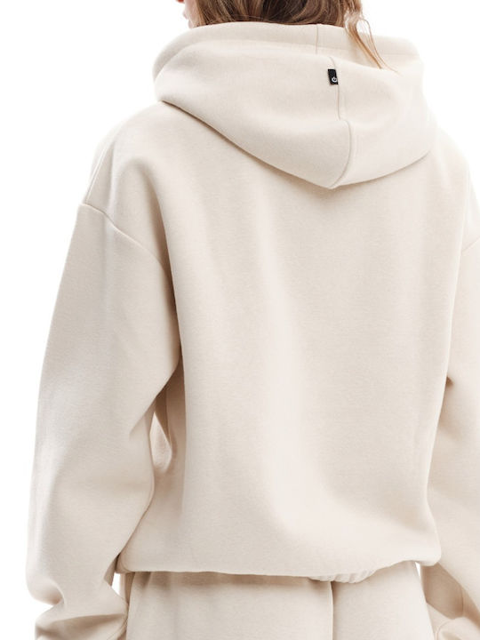 Women's Hooded Sweatshirt Beige