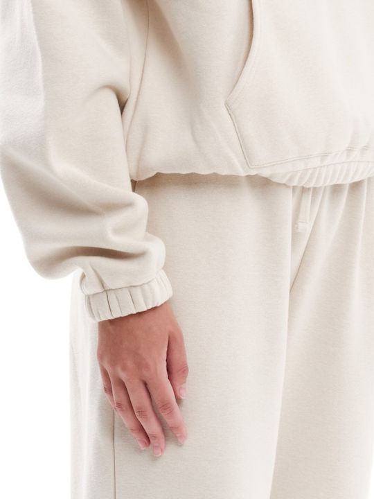 Women's Hooded Sweatshirt Beige