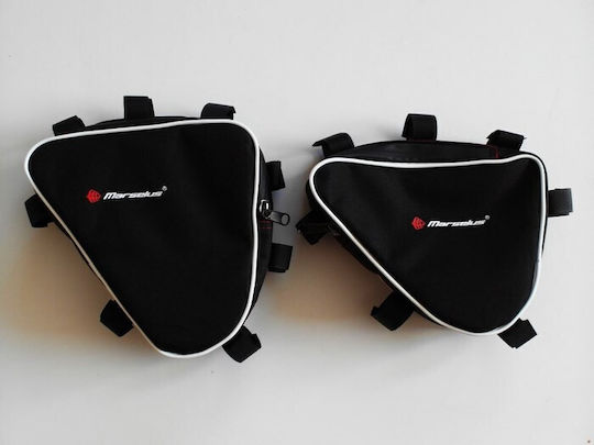 Marselus Set de Genti Laterale pentru Motociclete in Negru culoare
