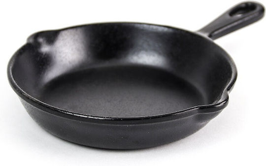 Leone Serving Platter Black with Diameter 17cm